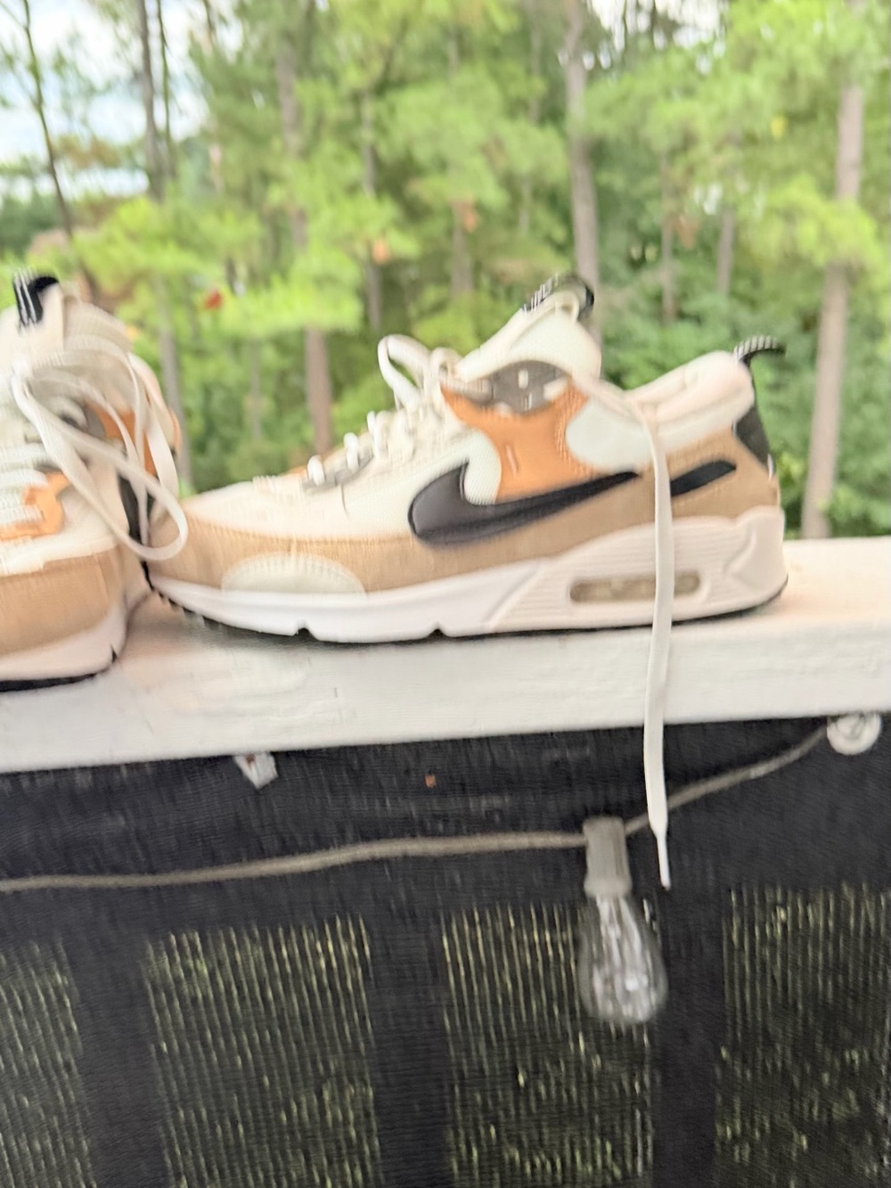 Nike Women’s Sneakers in Cream, Beige, Black - Picture 3 of 9